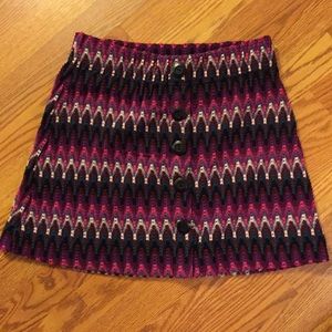 Free People Purple Chevron Skirt Size Large